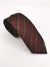 Ferala tie in red wool with thin stripes