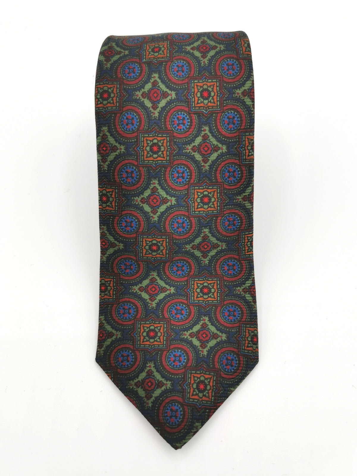 Ferala silk tie with diamond pattern