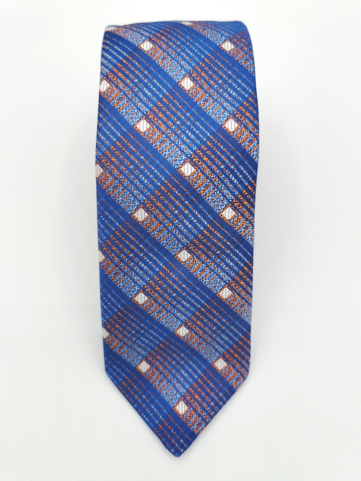 Atelier Boivin tie in blue checked silk