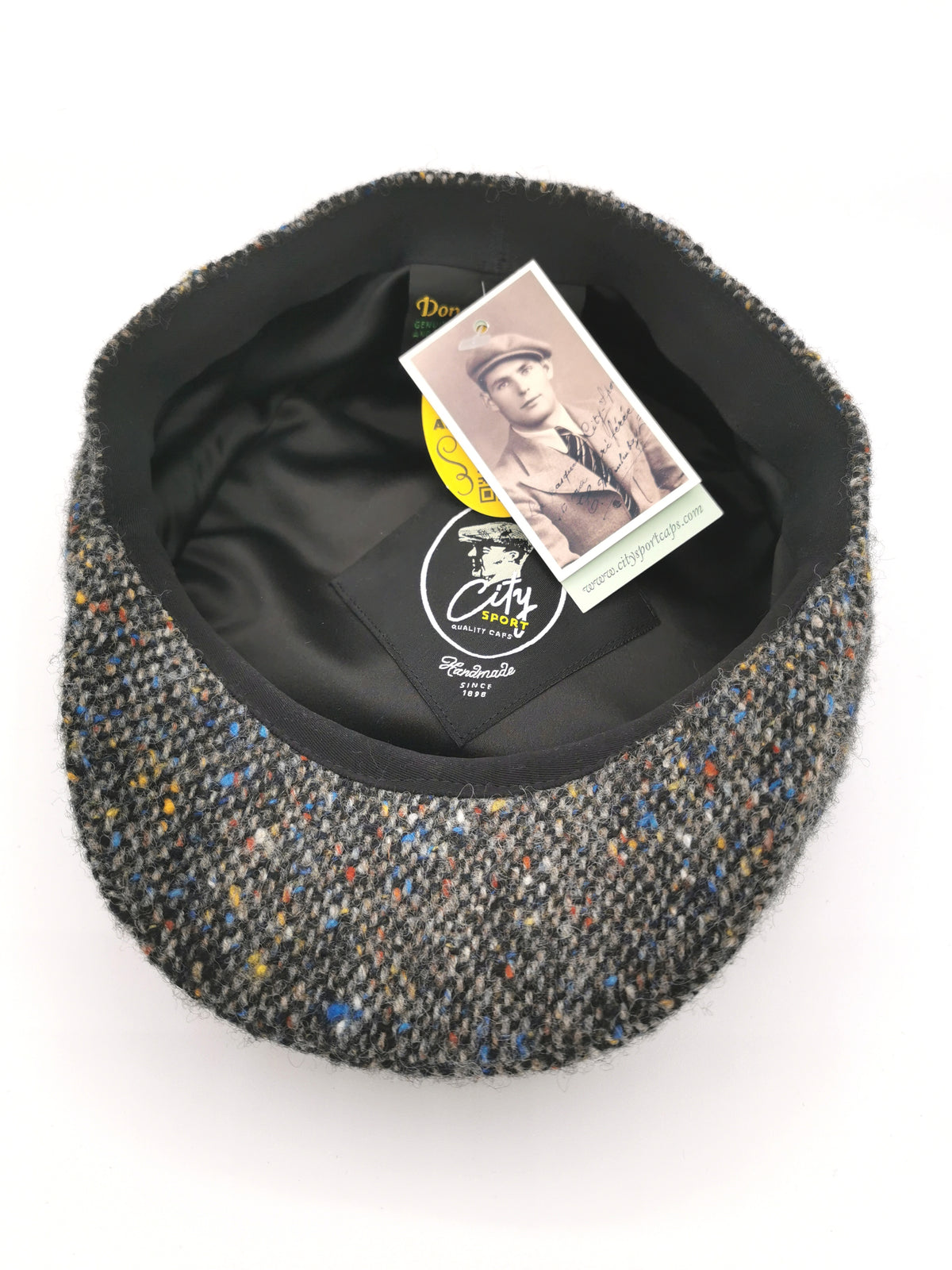 CITY SPORT CAP IN SPECKLED TWEED