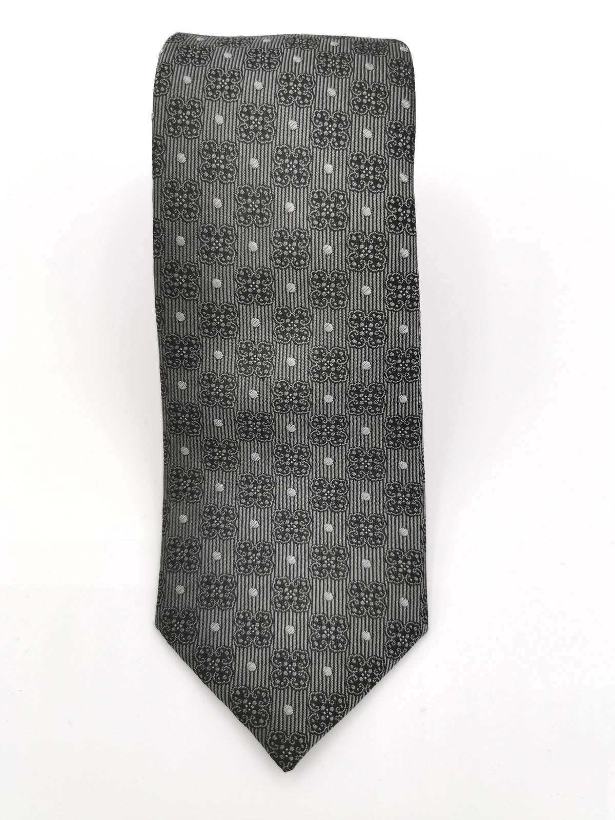 Floral silk tie