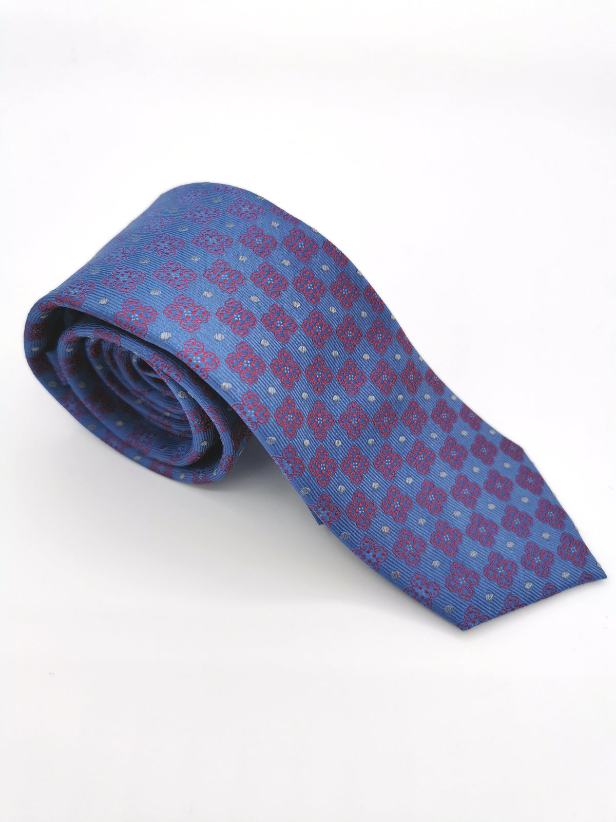 Floral silk tie