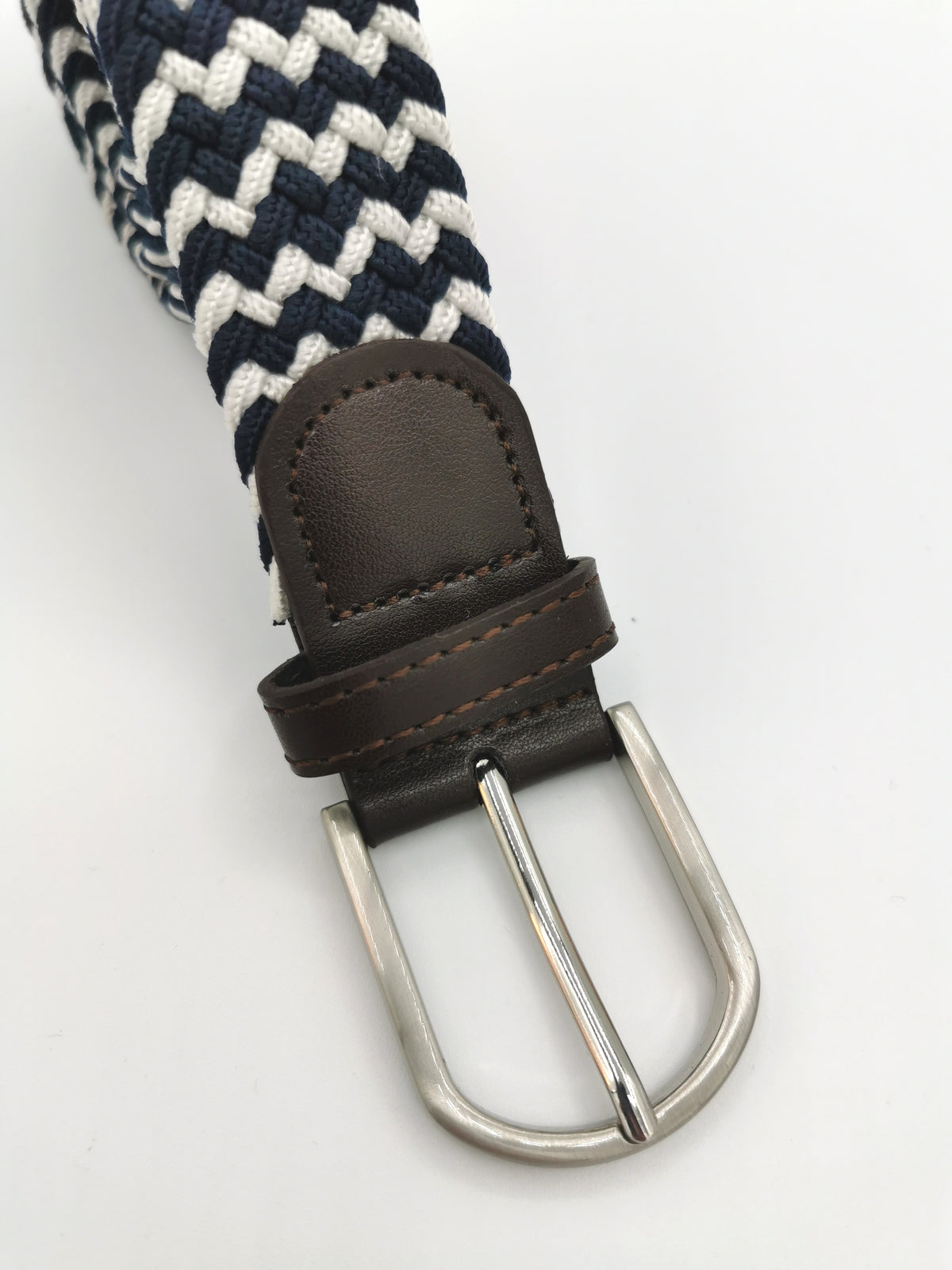 HORIZONTAL STRIPED BRAIDED BELT