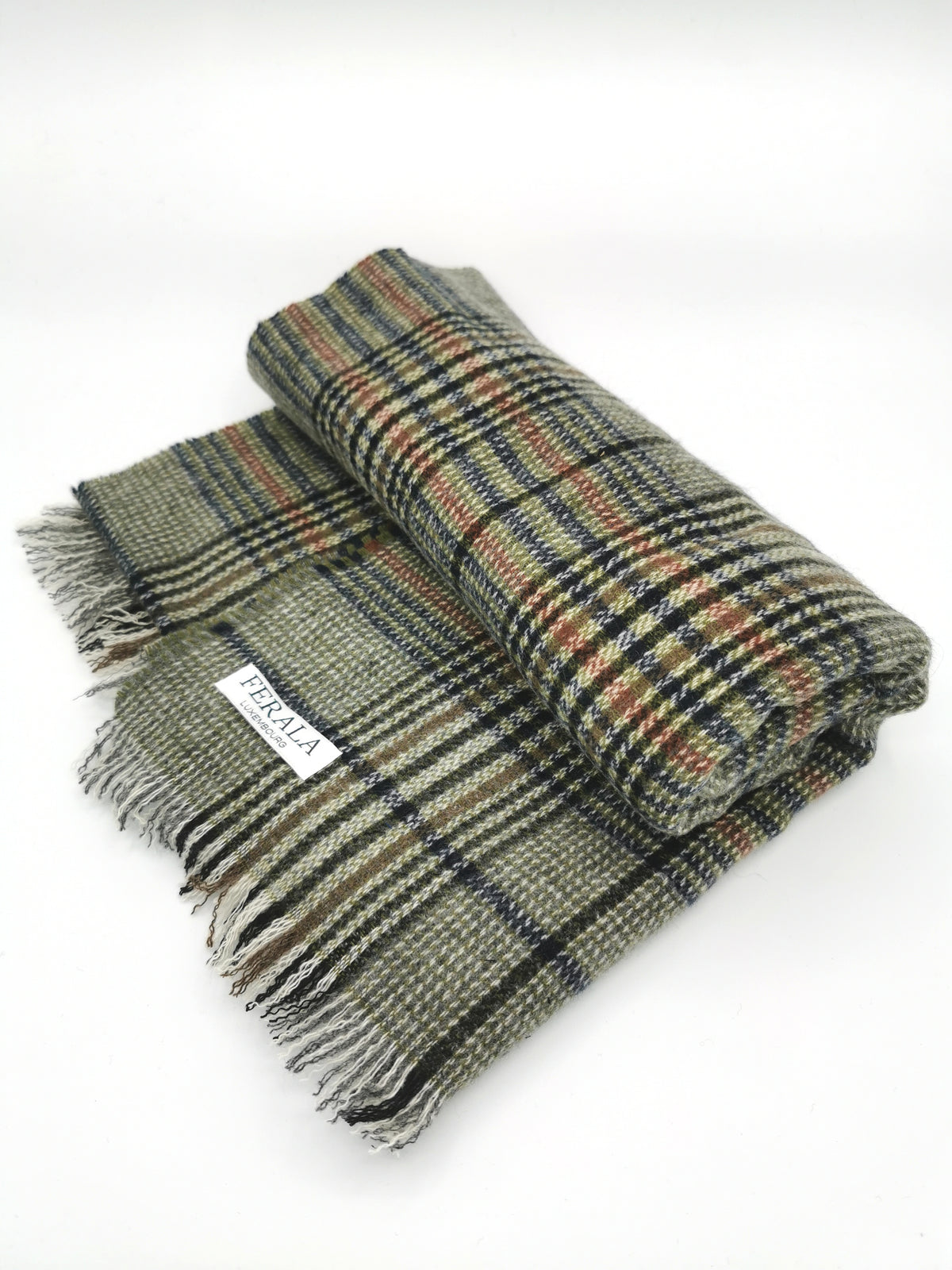 Checked cashmere scarf&amp;nbsp;