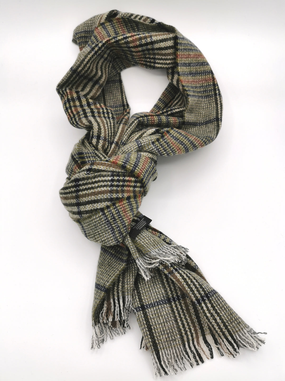Checked cashmere scarf&amp;nbsp;