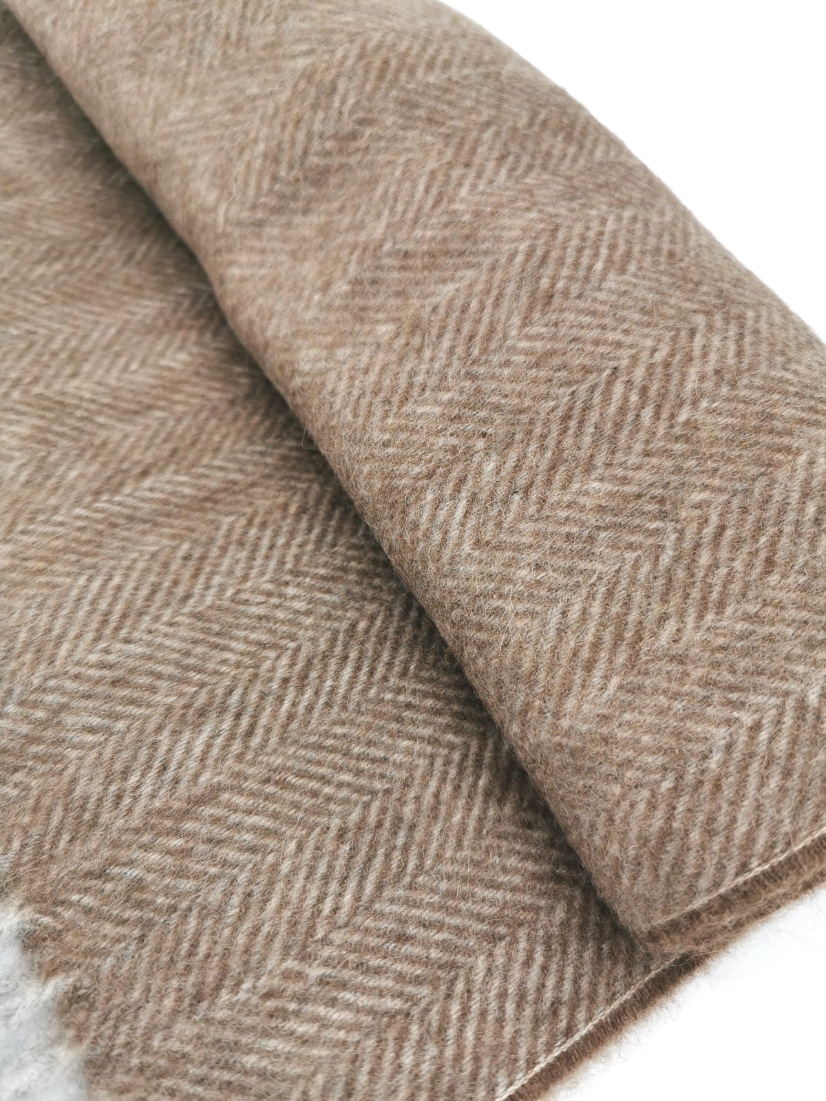 Herringbone cashmere scarf