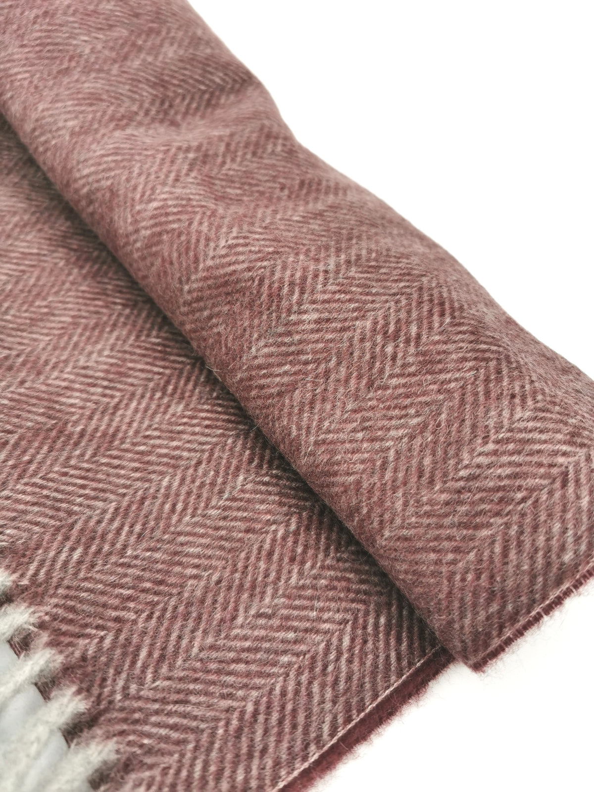 Herringbone cashmere scarf