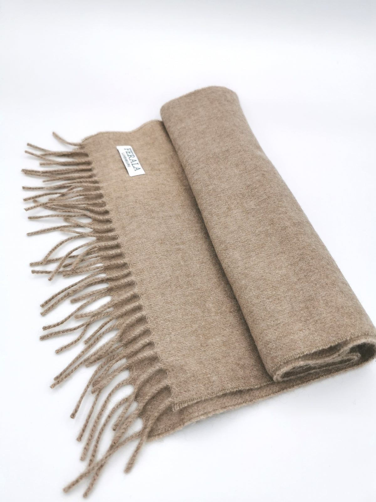 Plain cashmere scarf