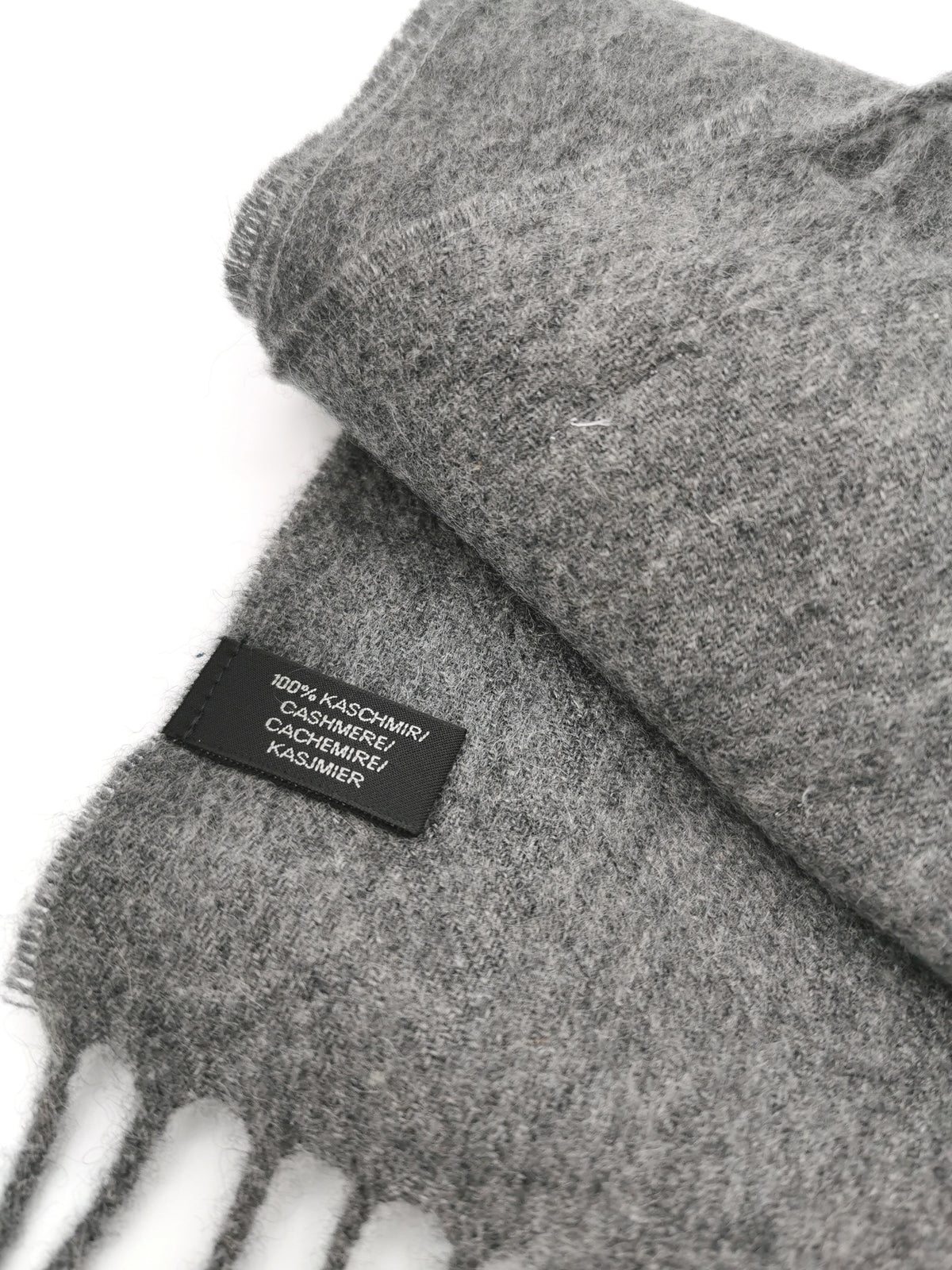 Plain cashmere scarf