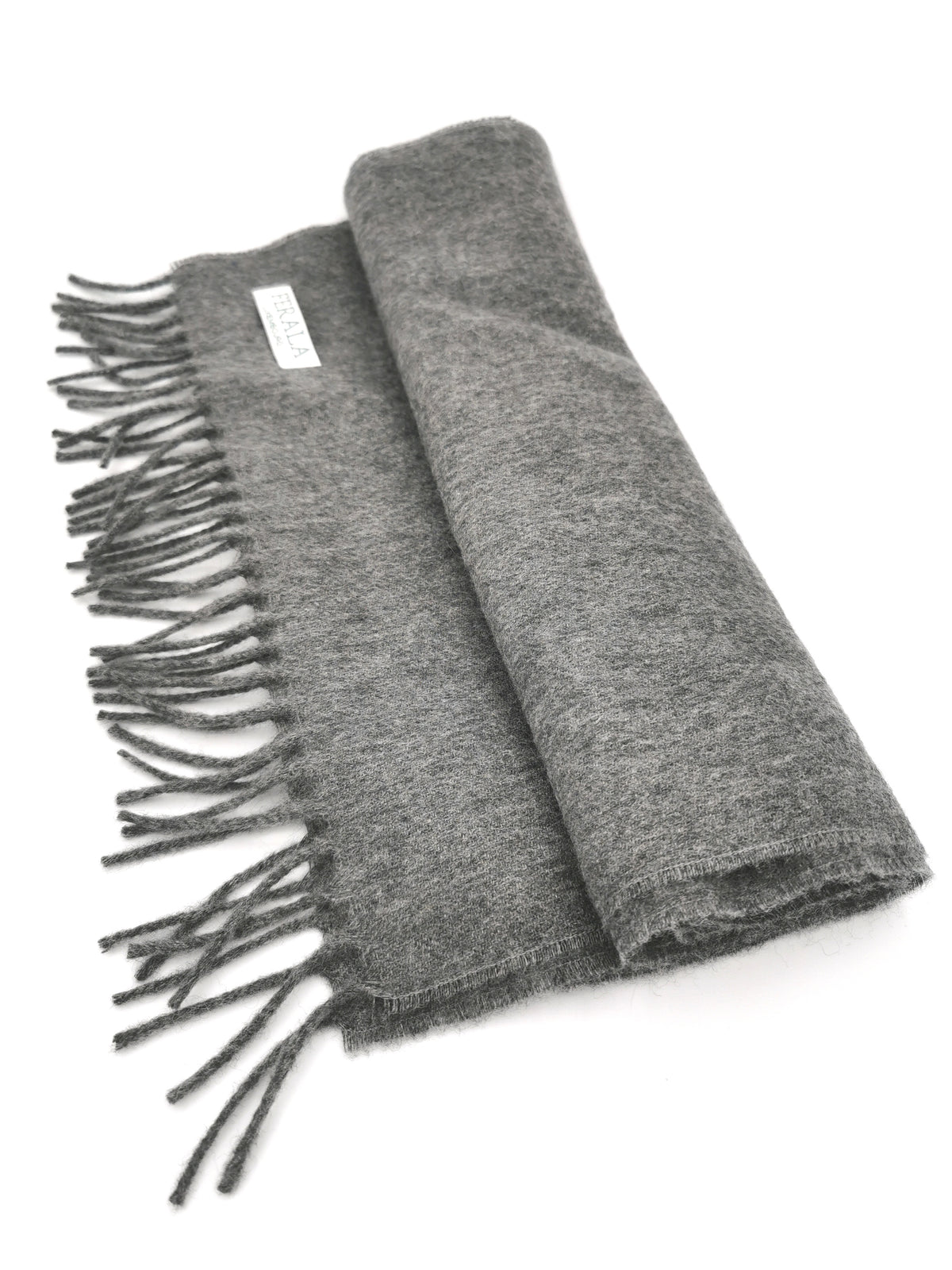 Plain cashmere scarf