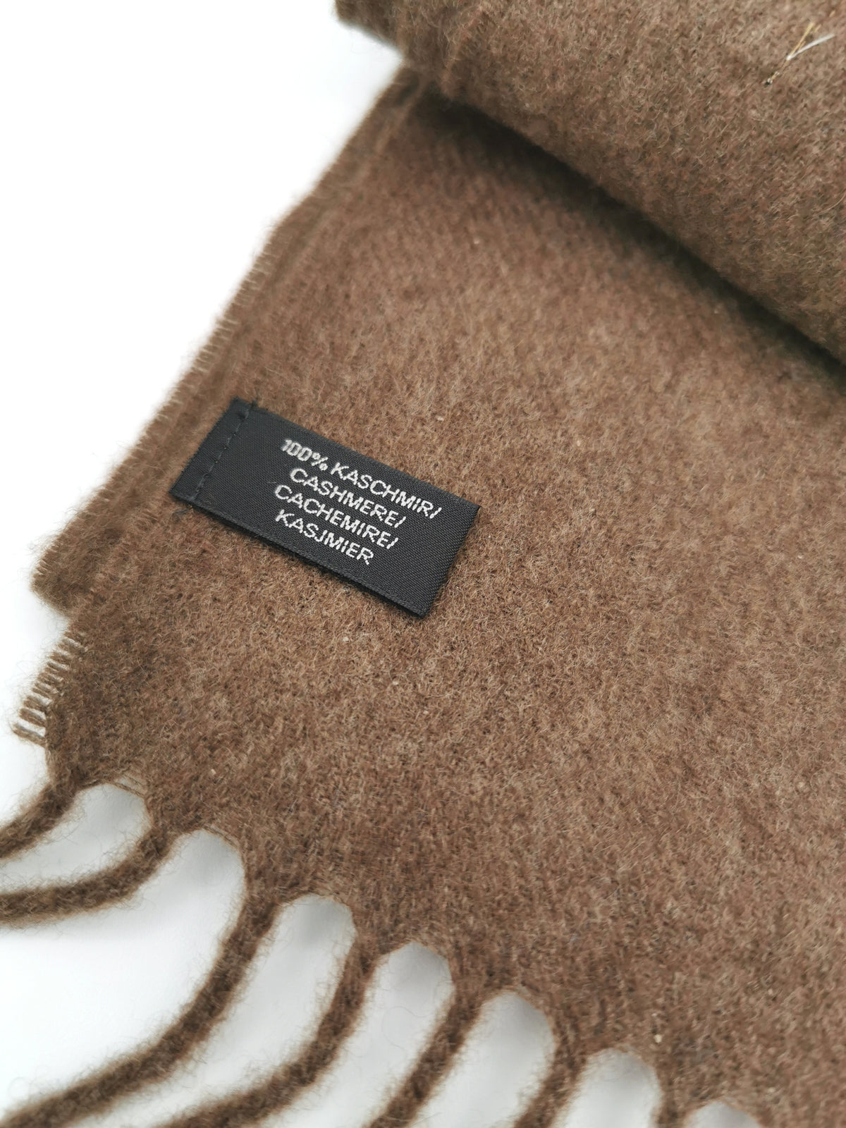 Plain cashmere scarf