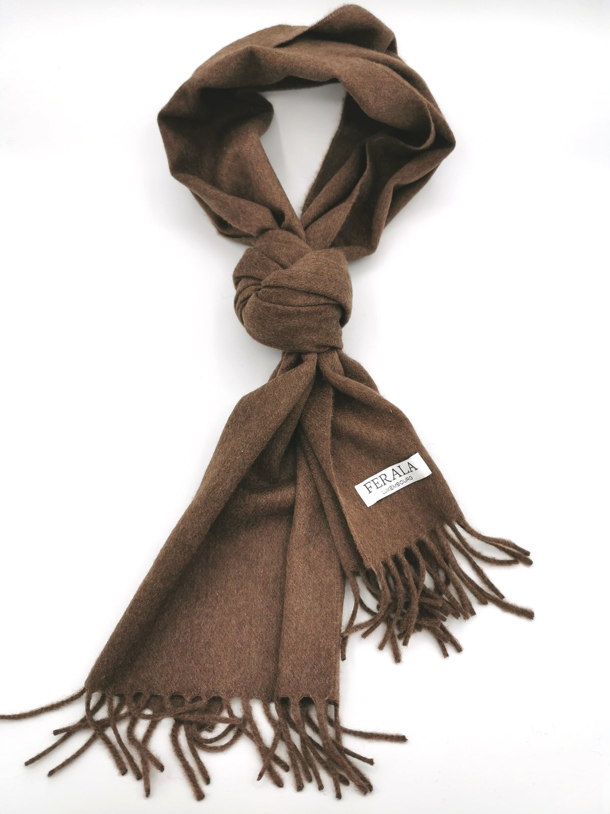 Plain cashmere scarf