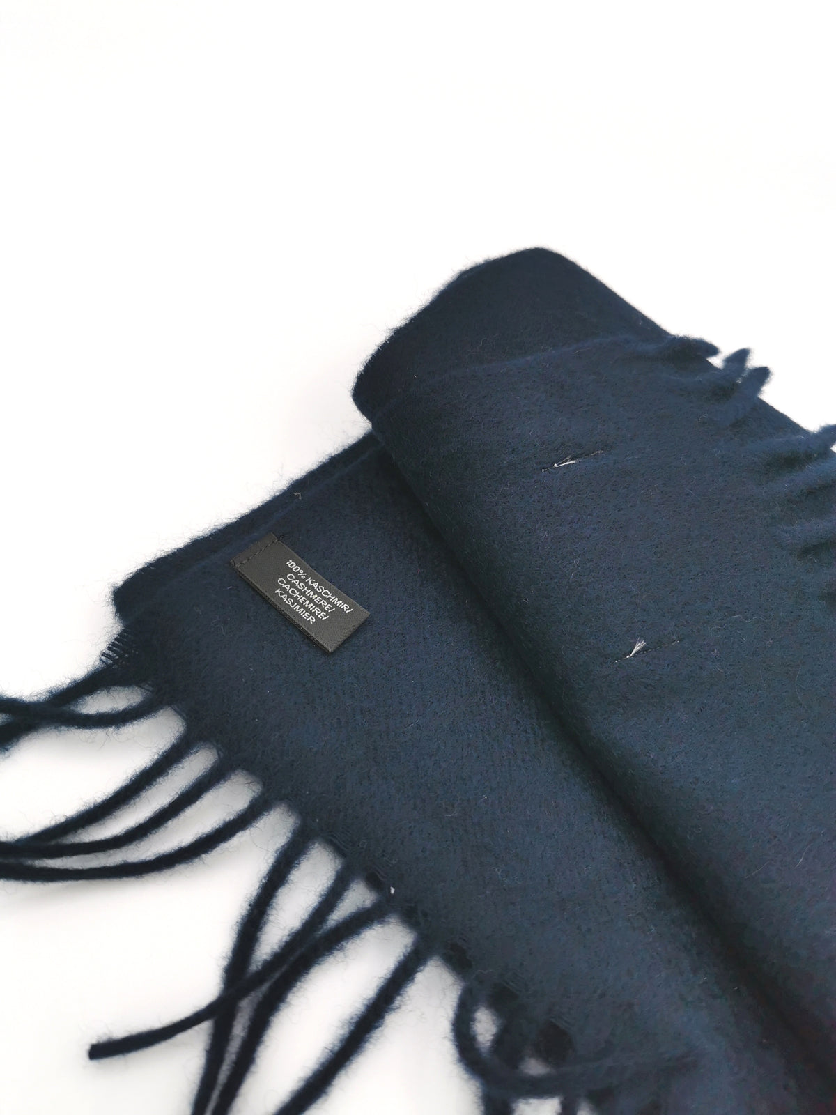 Plain cashmere scarf