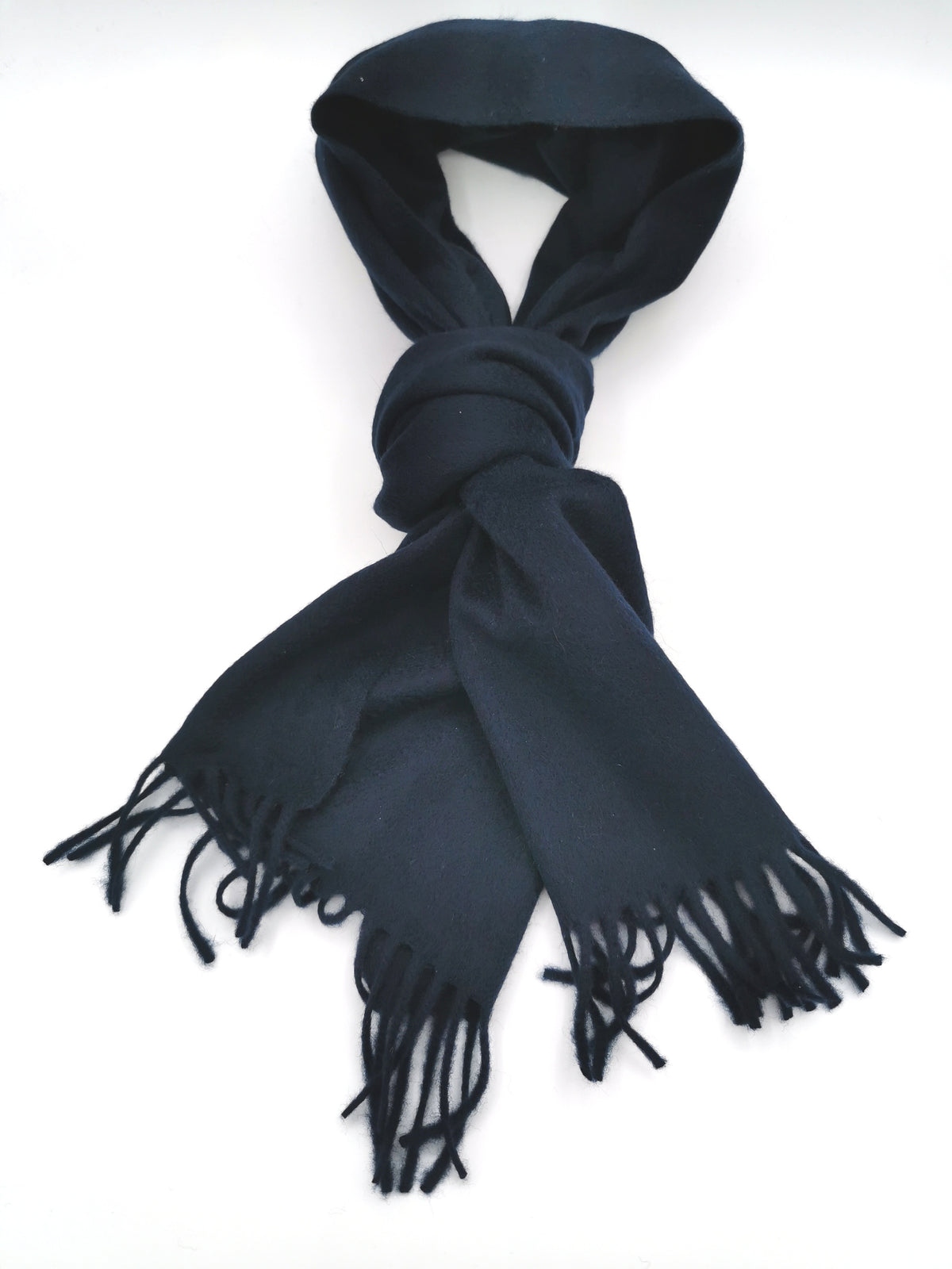 Plain cashmere scarf