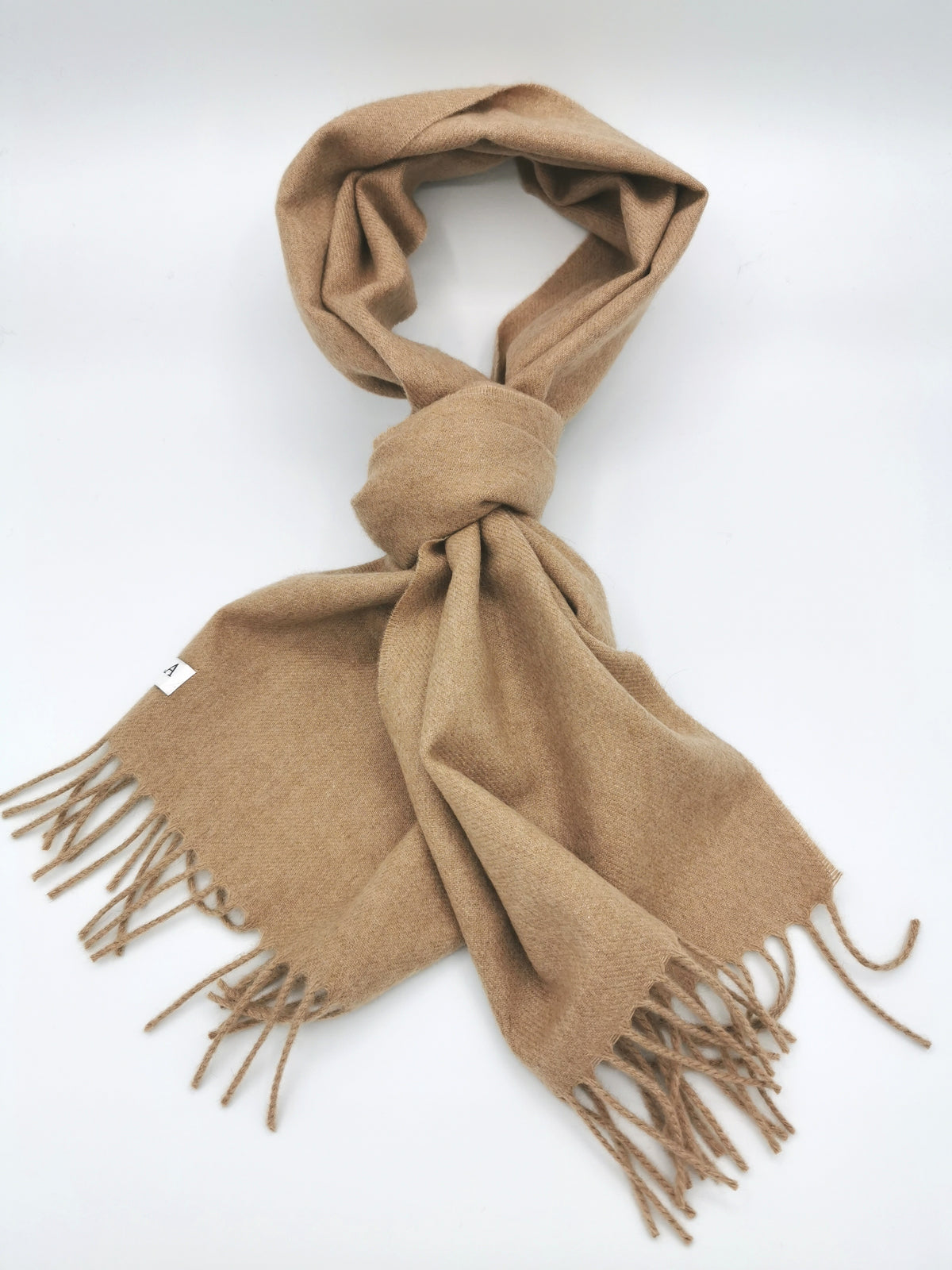 Plain cashmere scarf