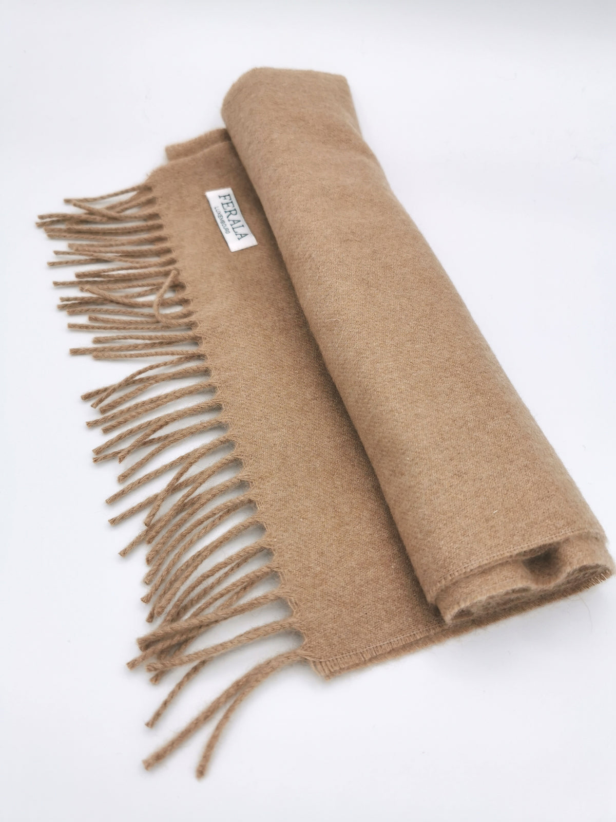 Plain cashmere scarf