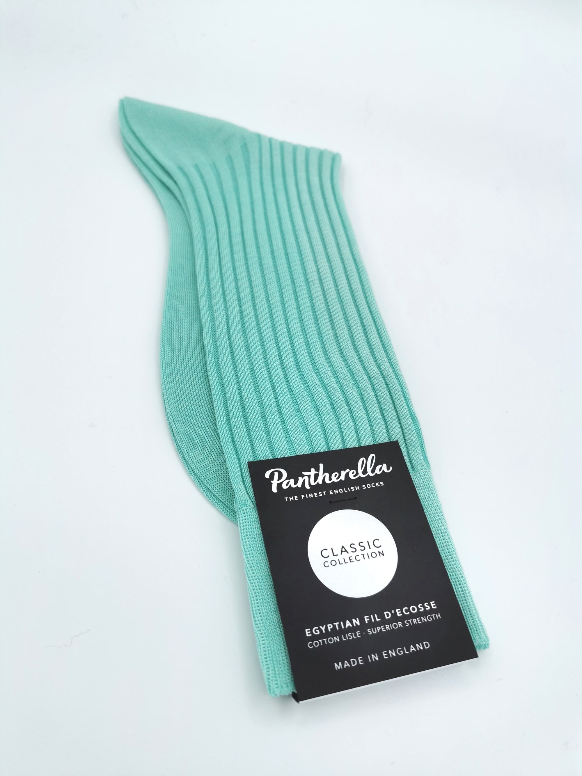Mint Lisle Pantherella socks