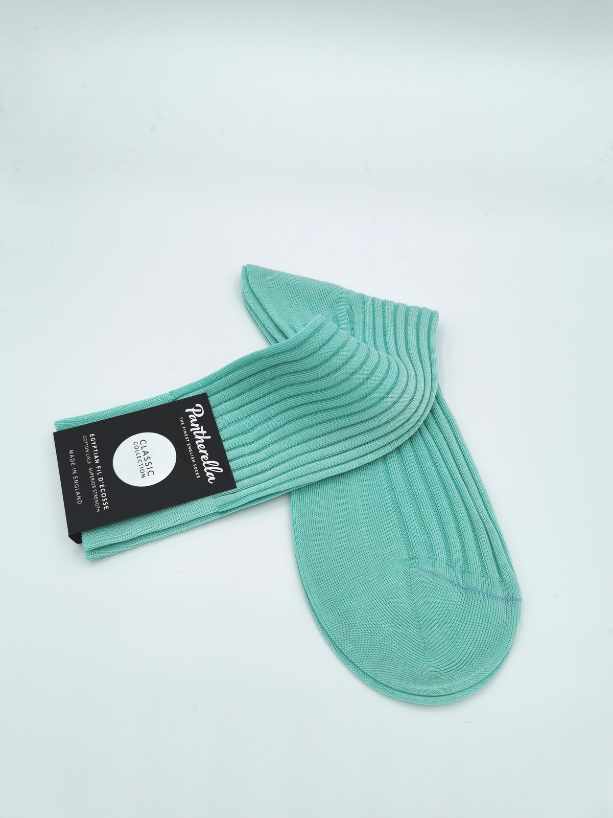 Mint Lisle Pantherella socks