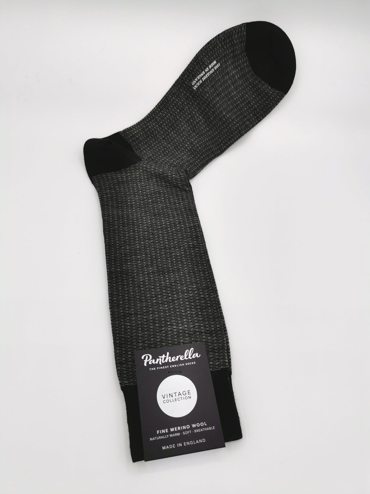 Pantherella Fine Merino Wool faux plain socks