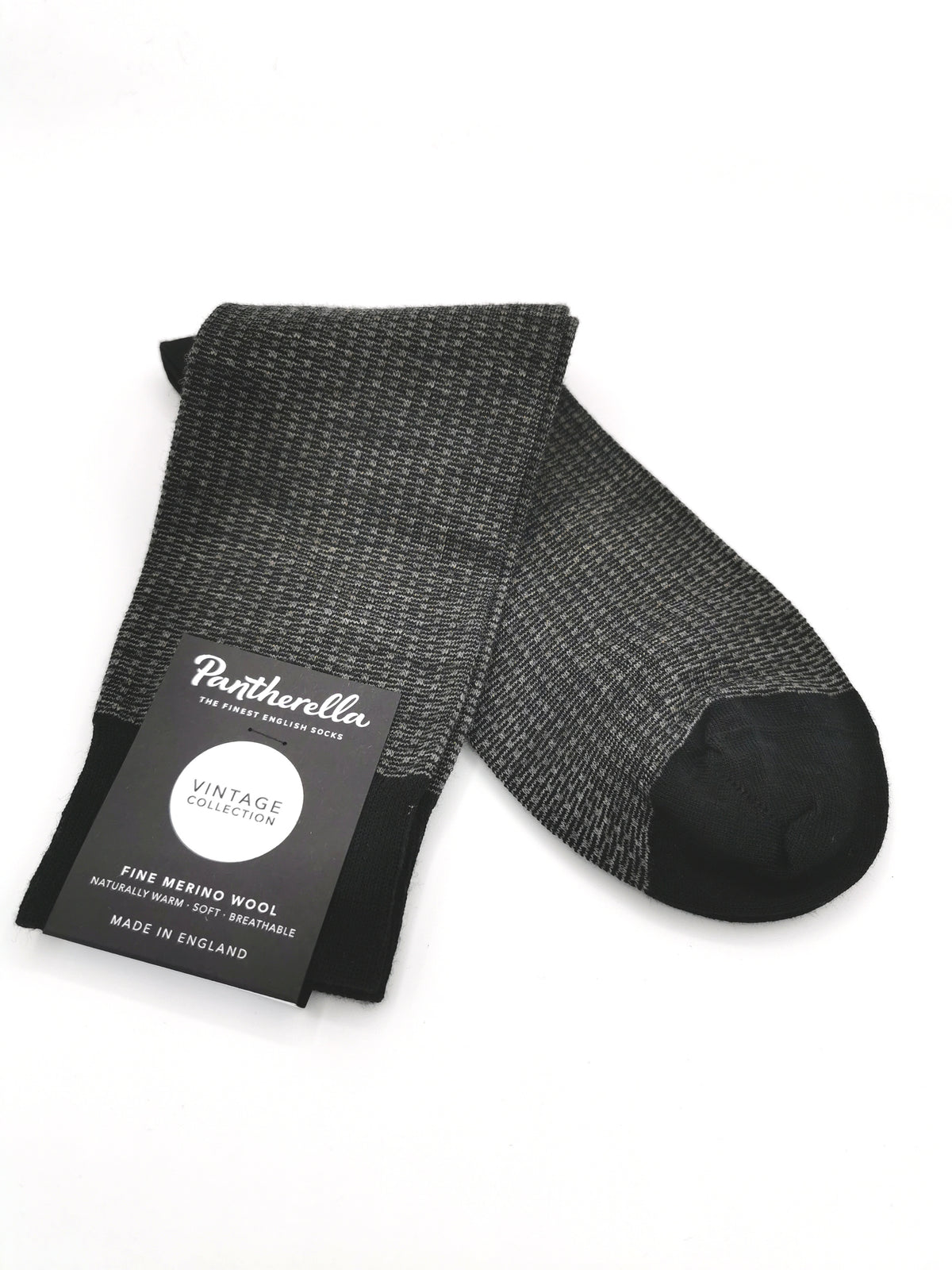 Pantherella Fine Merino Wool faux plain socks
