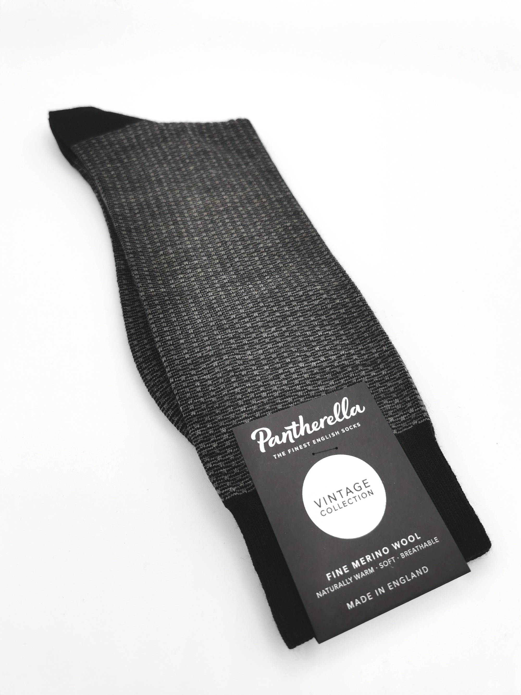 Pantherella Fine Merino Wool faux plain socks