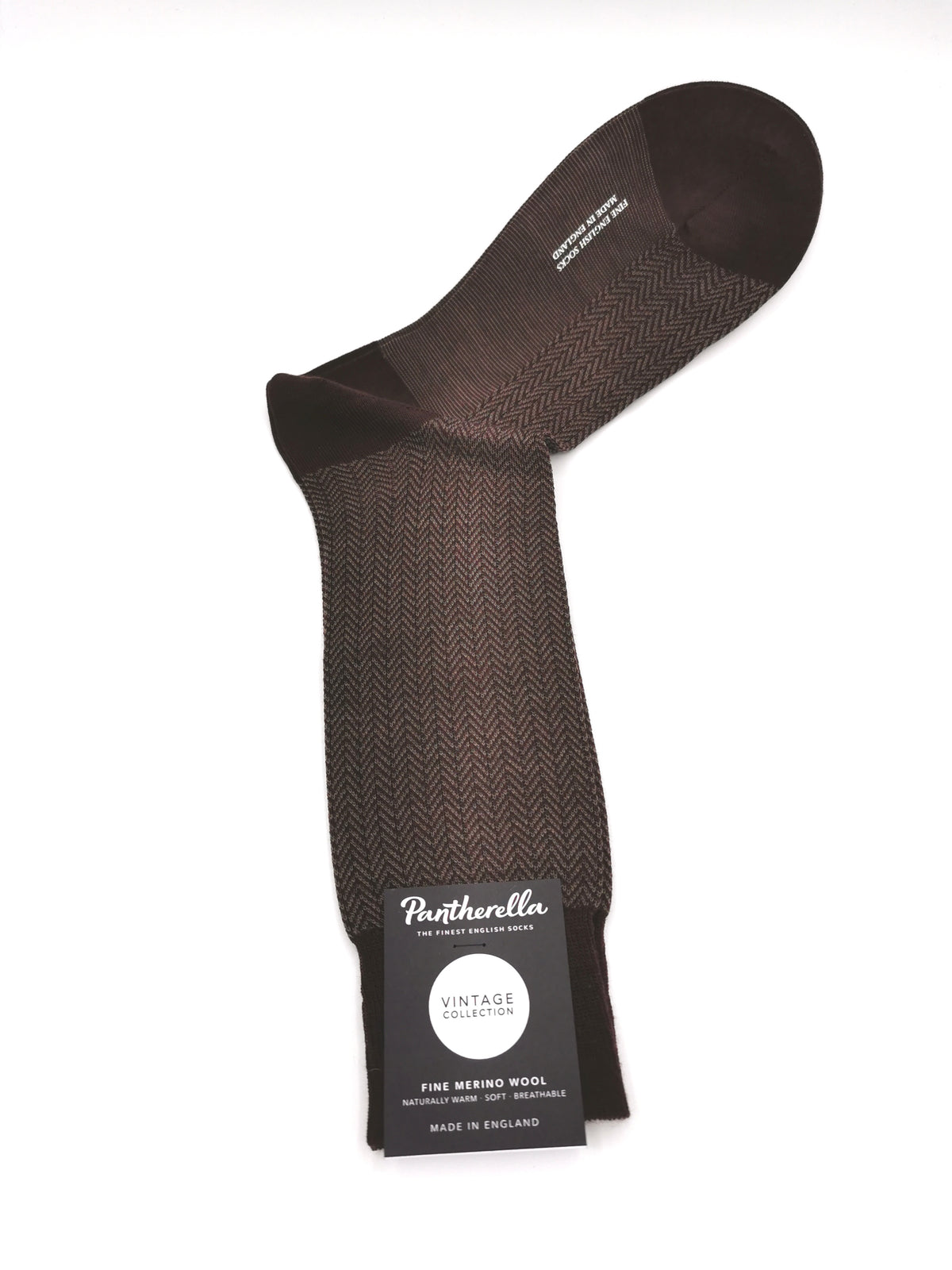 Pantherella Fine Merino Wool herringbone socks