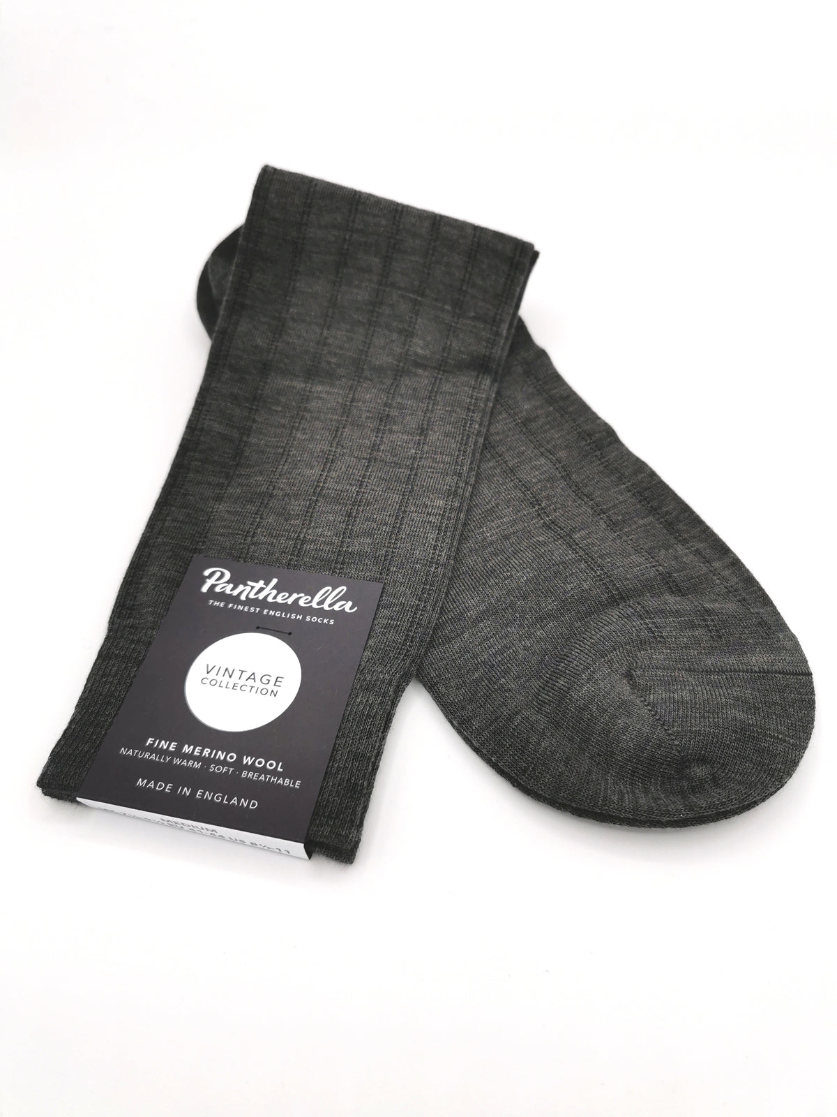 Pantherella Fine Merino Wool ribbed socks