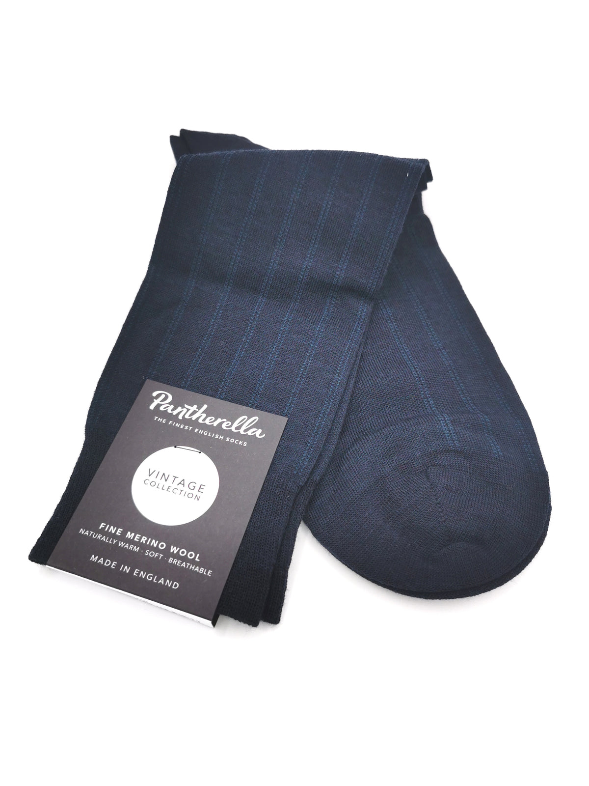 Pantherella Fine Merino Wool ribbed socks