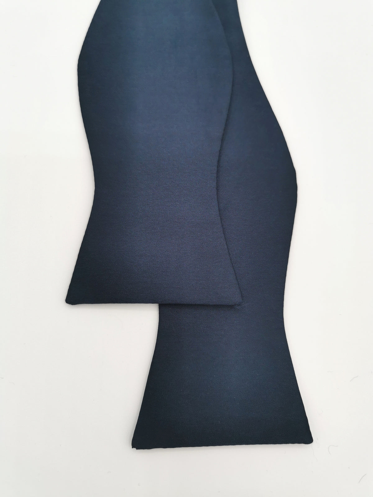 Plain silk satin bow tie