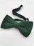 Green knit bow tie