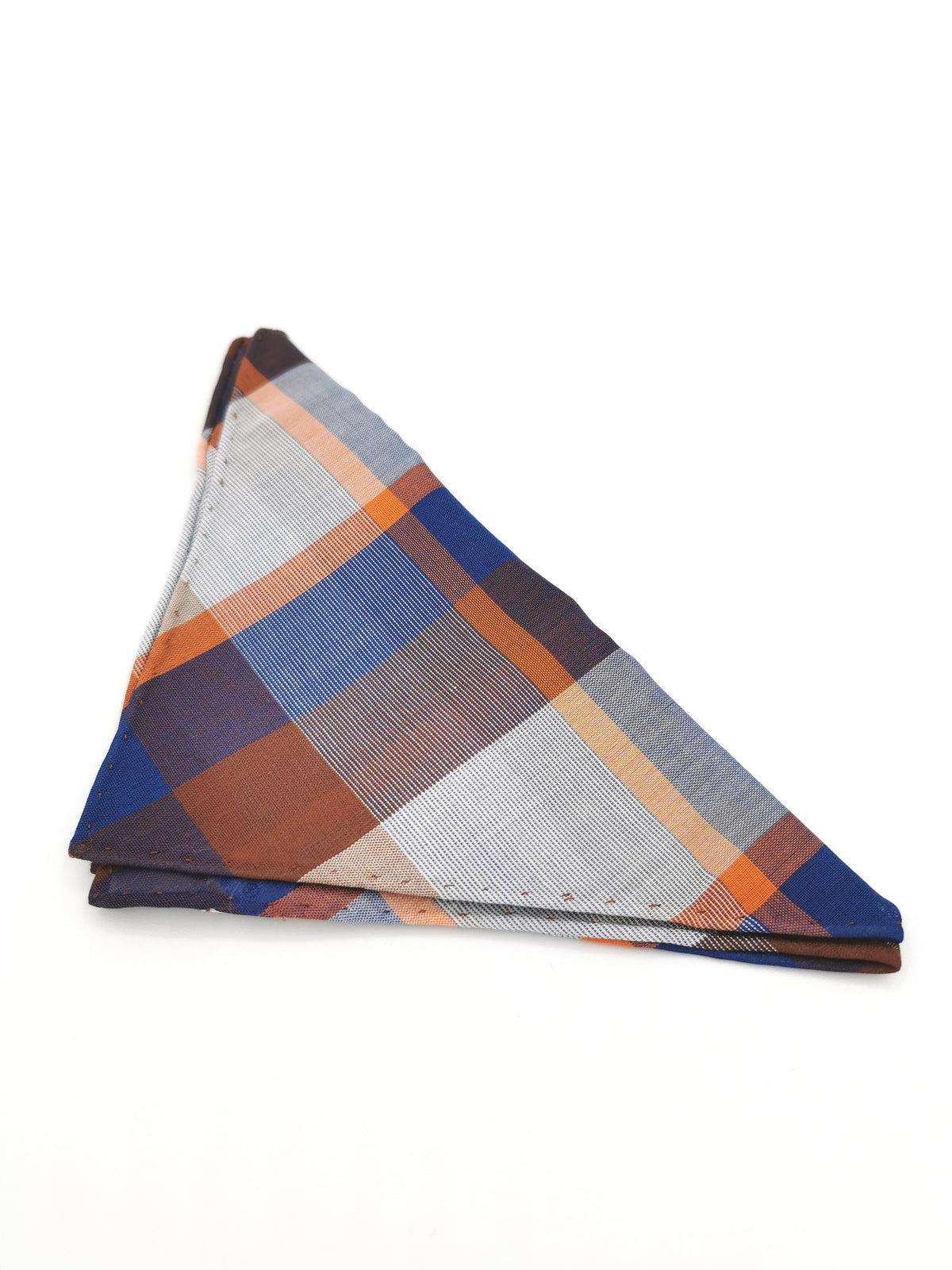 Simonnot-Godard pocket square with multicolor checks
