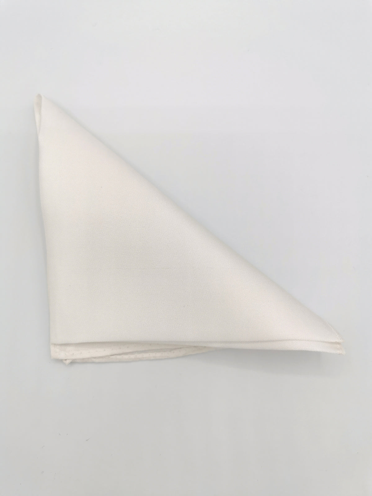 White silk satin pocket square&amp;nbsp;