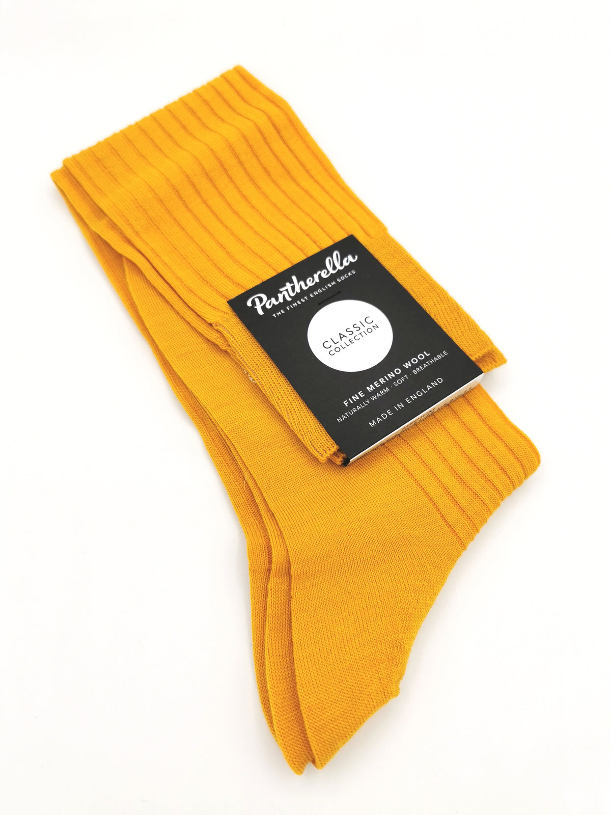 Plain ribbed socks Pantherella Merino Wool Long