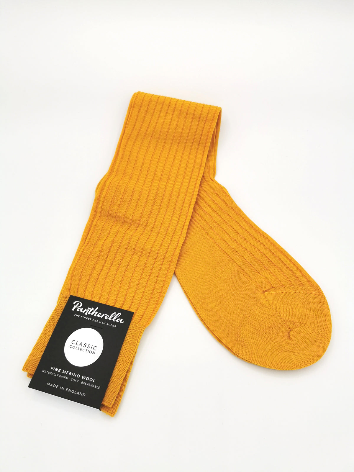 Plain ribbed socks Pantherella Merino Wool Long