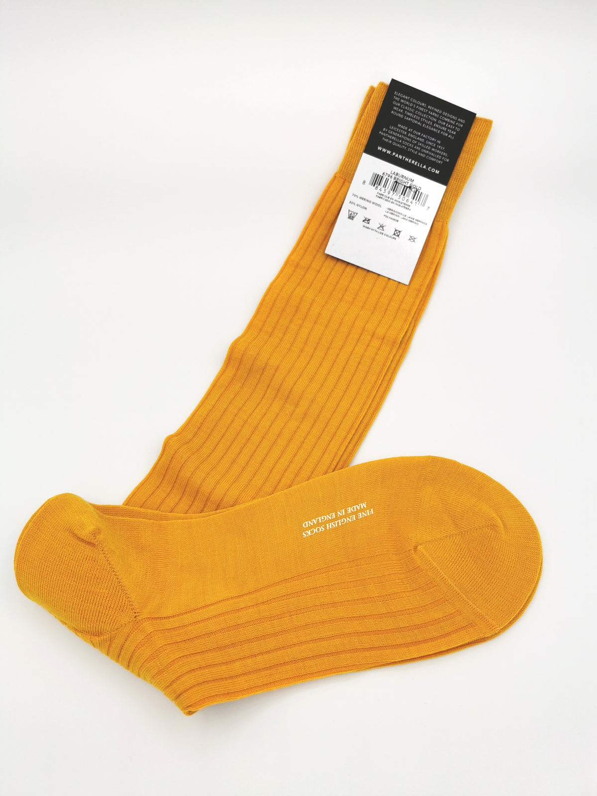 Plain ribbed socks Pantherella Merino Wool Long