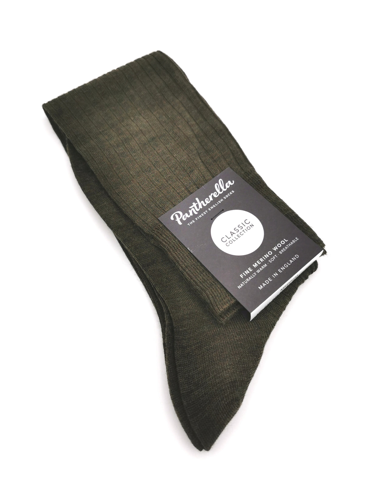 Plain ribbed socks Pantherella Merino Wool Long