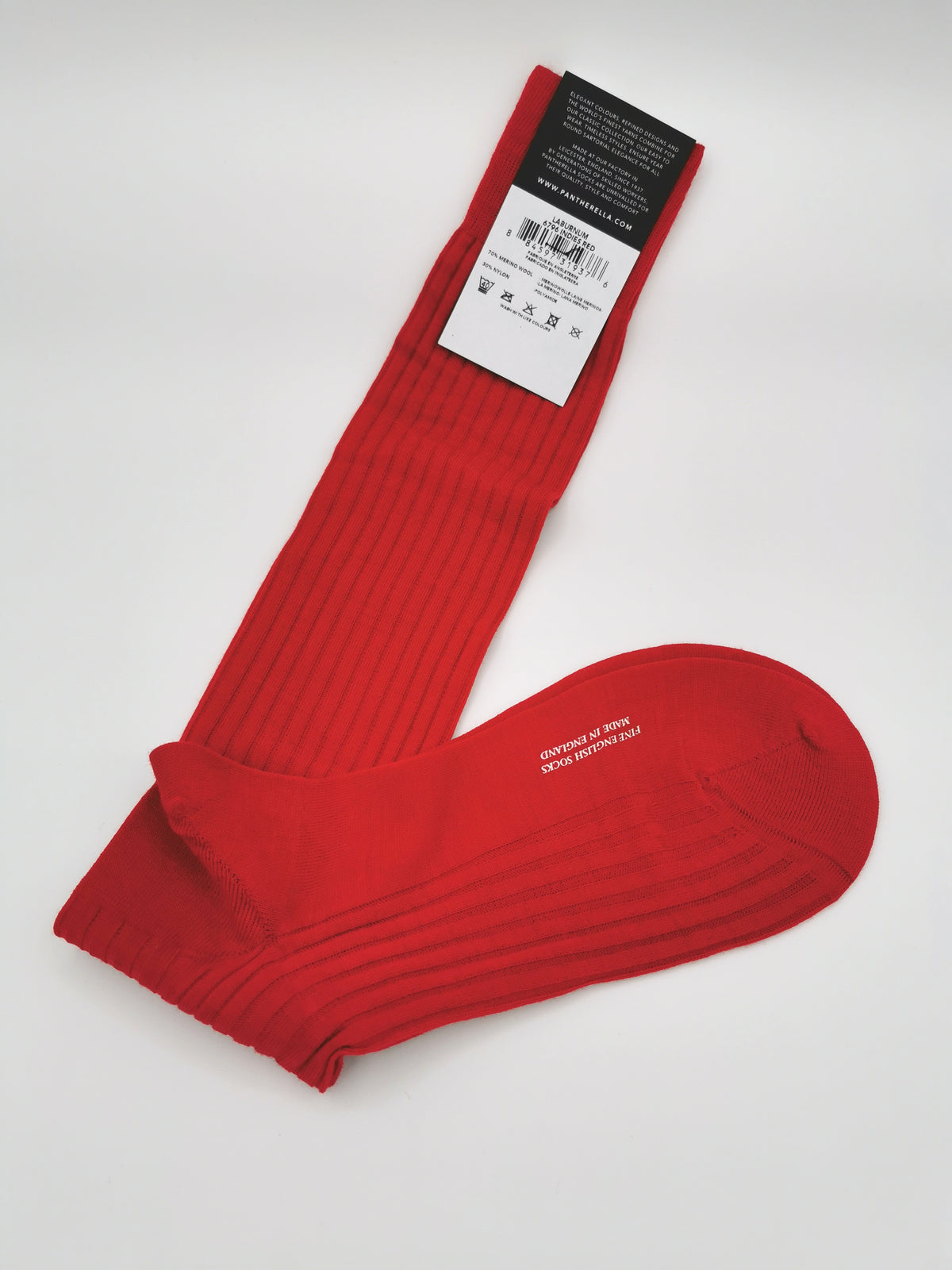 Plain ribbed socks Pantherella Merino Wool Long