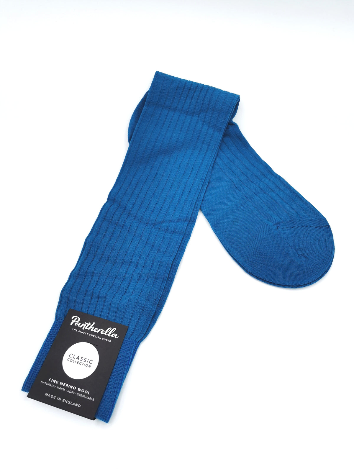 Plain ribbed socks Pantherella Merino Wool Long