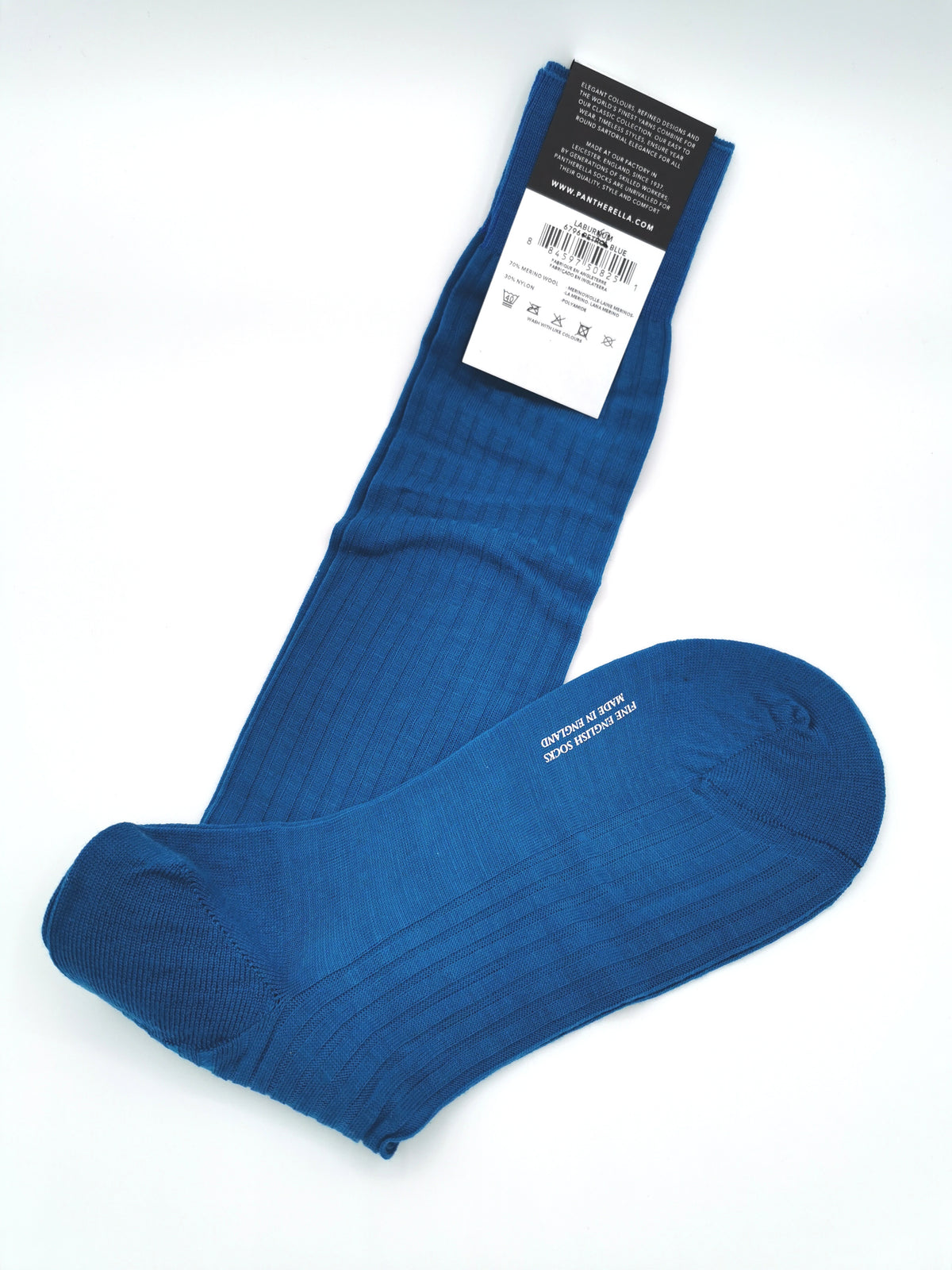 Plain ribbed socks Pantherella Merino Wool Long
