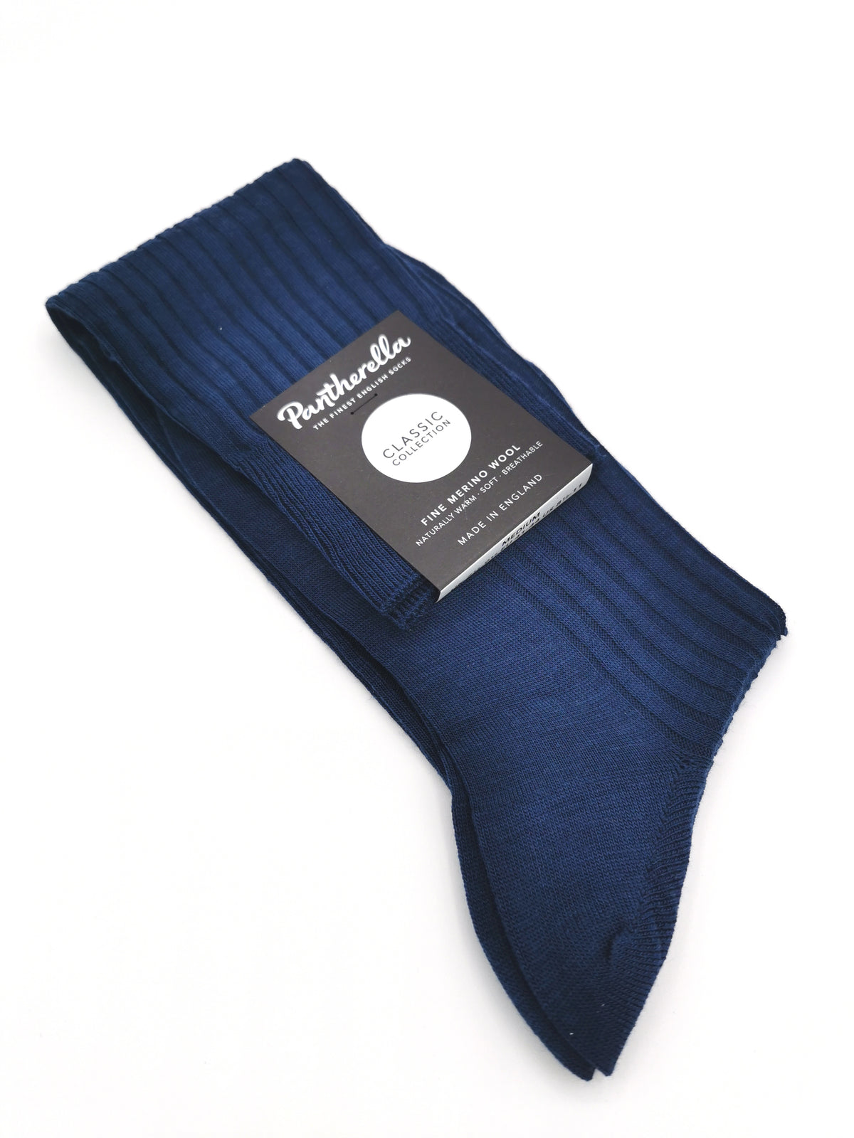 Plain ribbed socks Pantherella Merino Wool Long