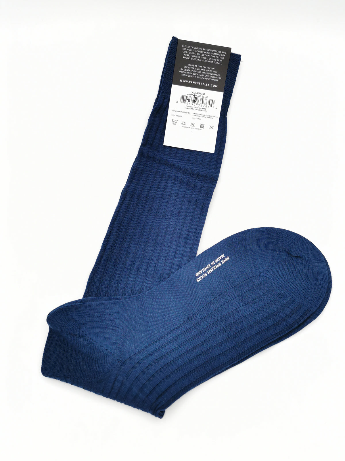 Plain ribbed socks Pantherella Merino Wool Long