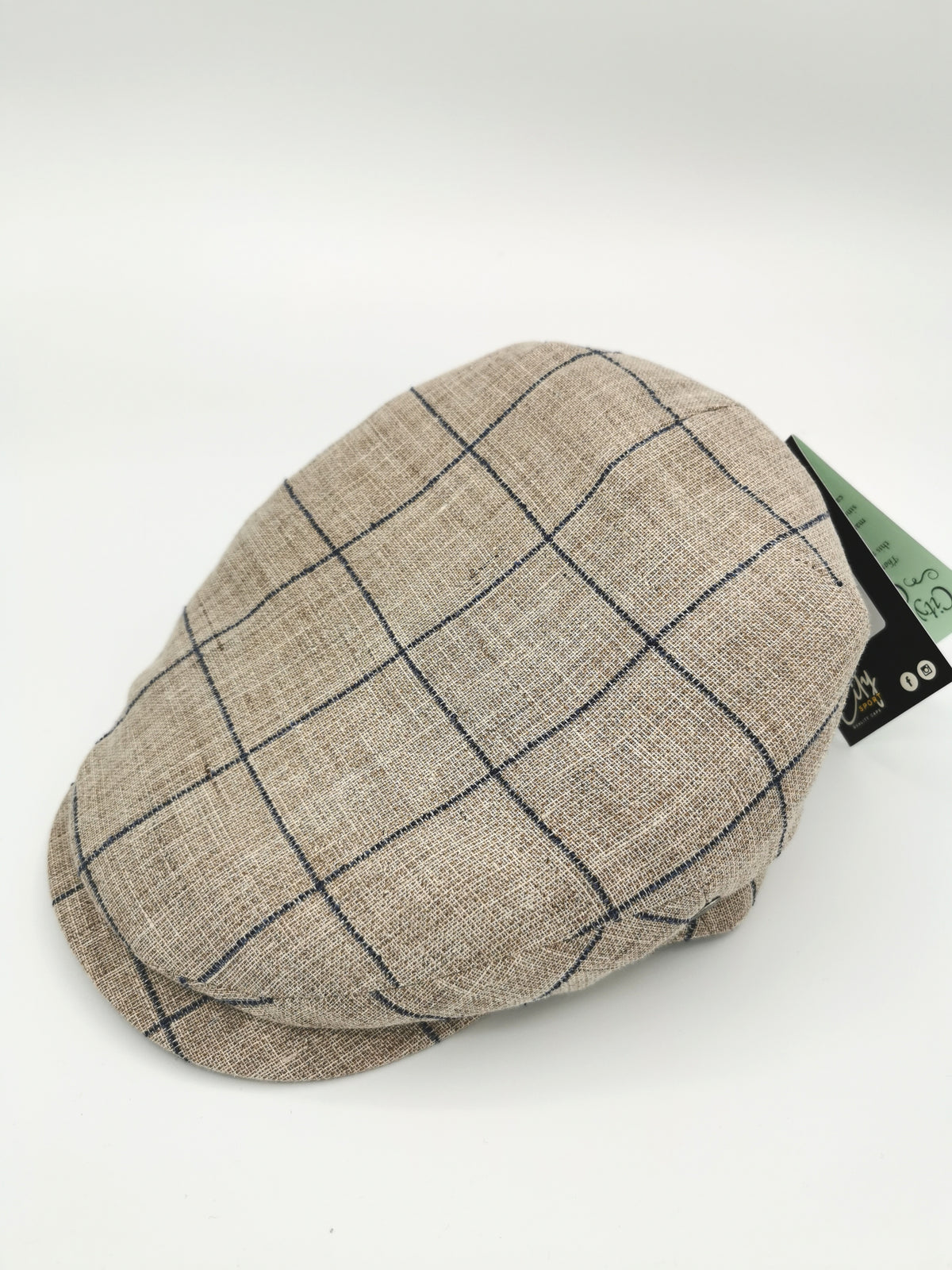 CITY SPORT CAP WITH LARGE CHECKS