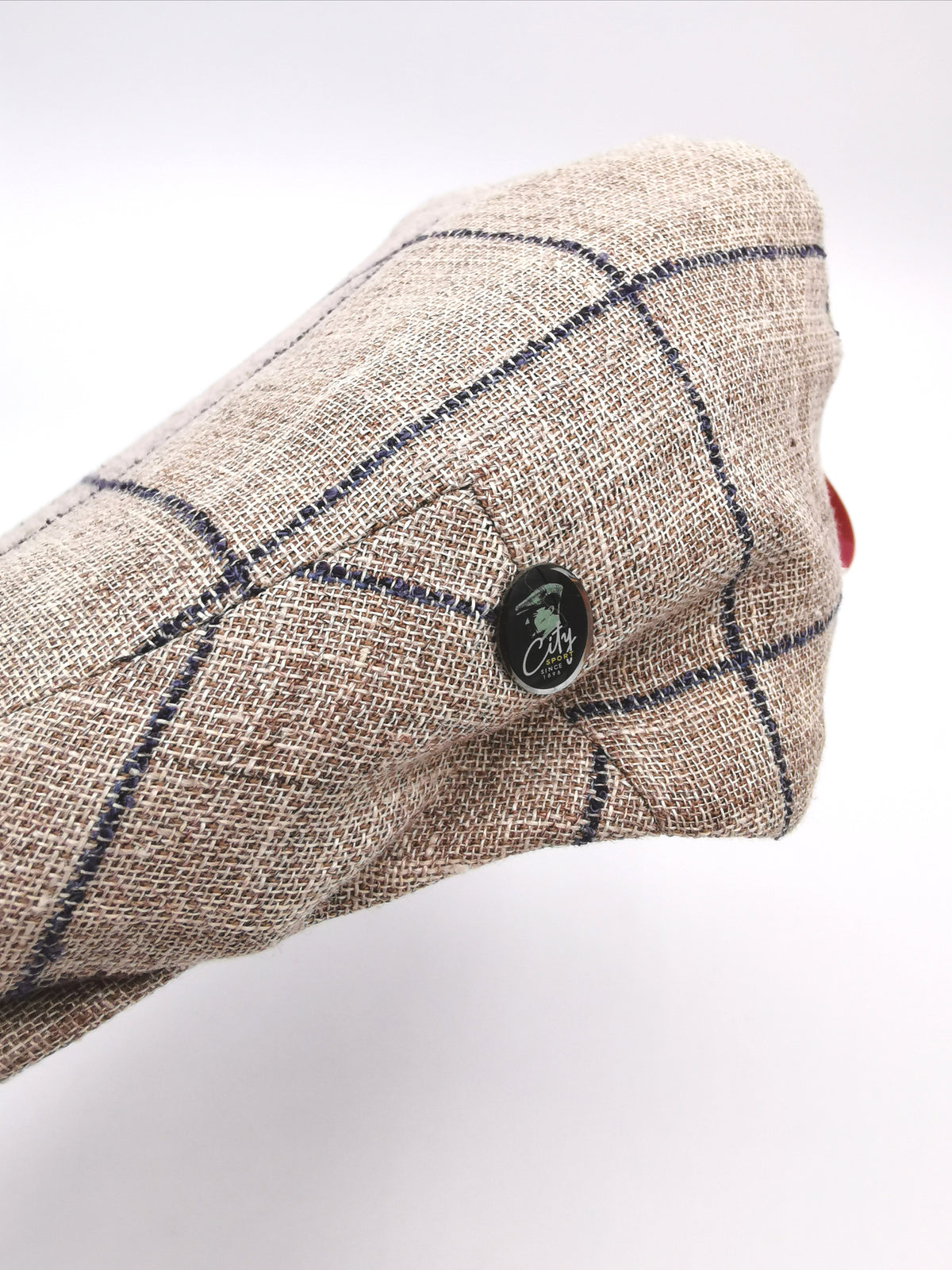 CITY SPORT CAP WITH LARGE CHECKS