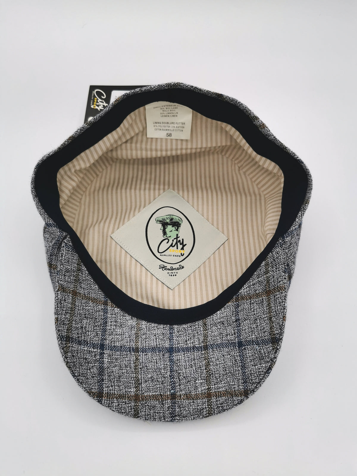 CITY SPORT BLUE CHECKED CAP