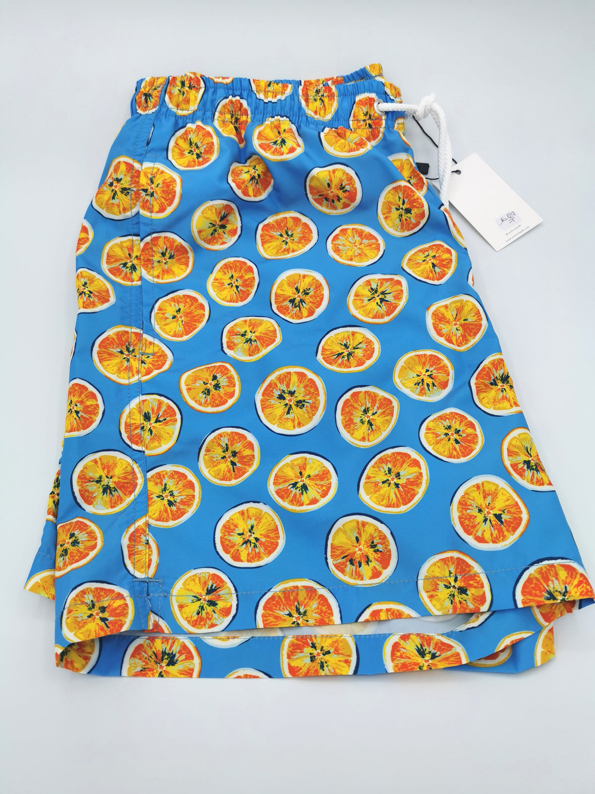 WORKSHOP F&amp;amp;B SWIMMING SHORTS WITH ORANGE PATTERN