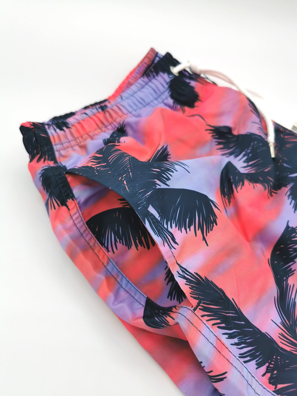 ATELIER F&amp;amp;B SWIMMING SHORTS WITH PALM TREE PATTERN