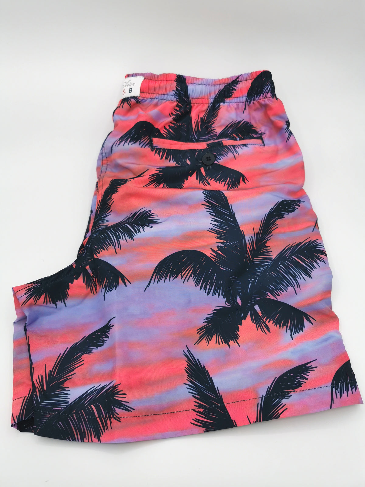 ATELIER F&amp;amp;B SWIMMING SHORTS WITH PALM TREE PATTERN