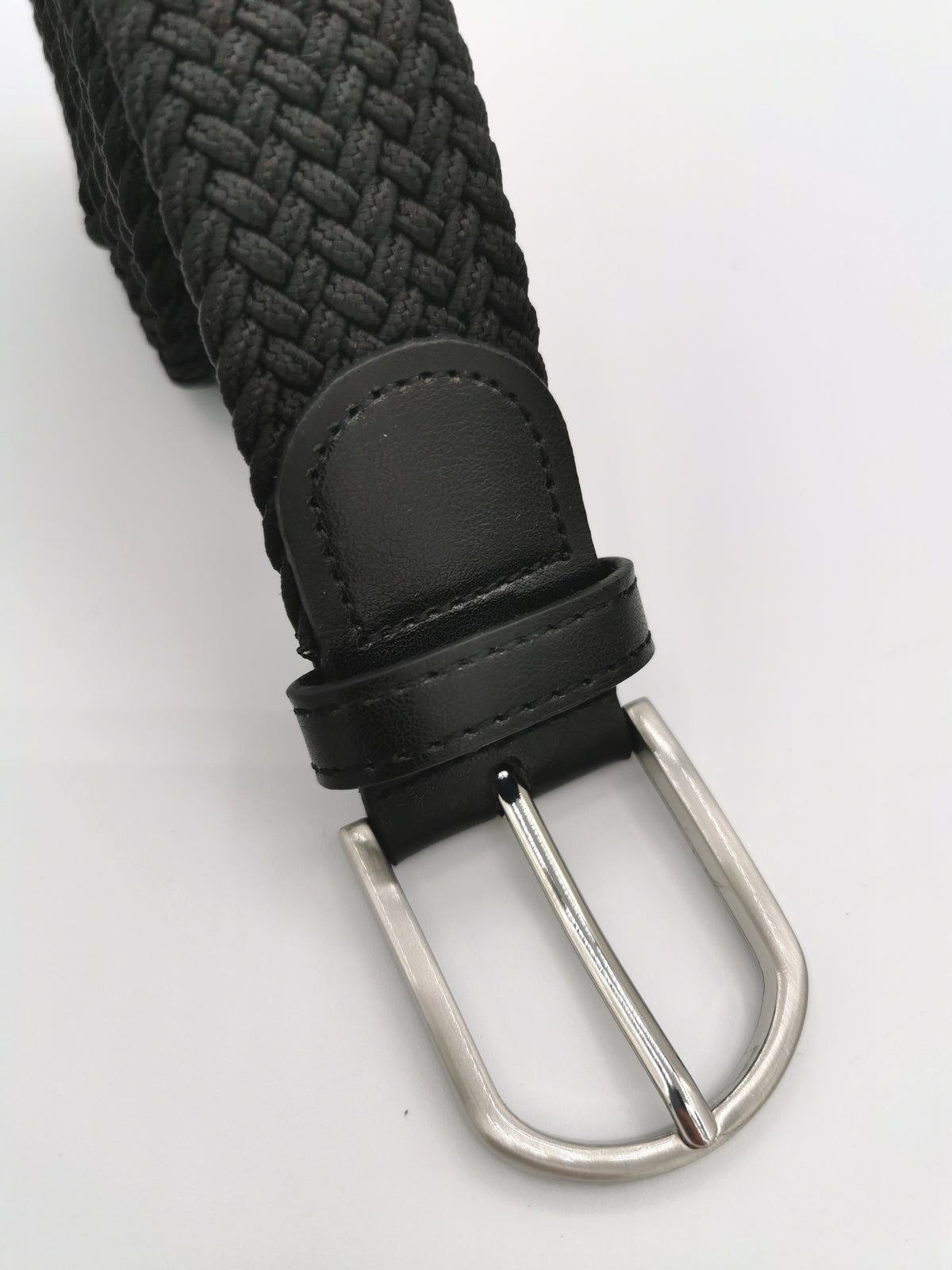 Black braided belt