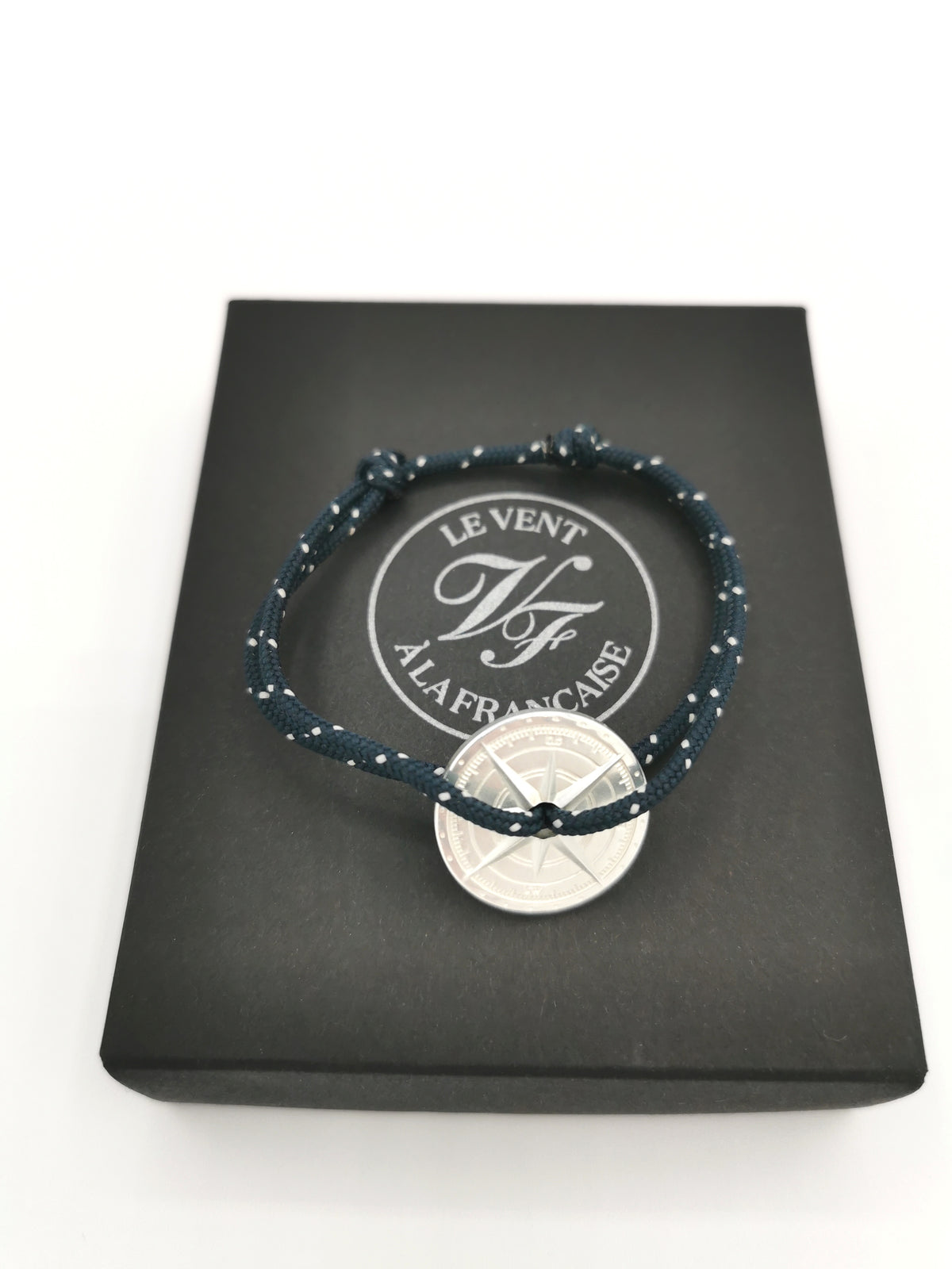 BRACELET LE VENT À LA FRANÇAISE &quot;ARGENT 925°&quot; BLUE SPECKLED