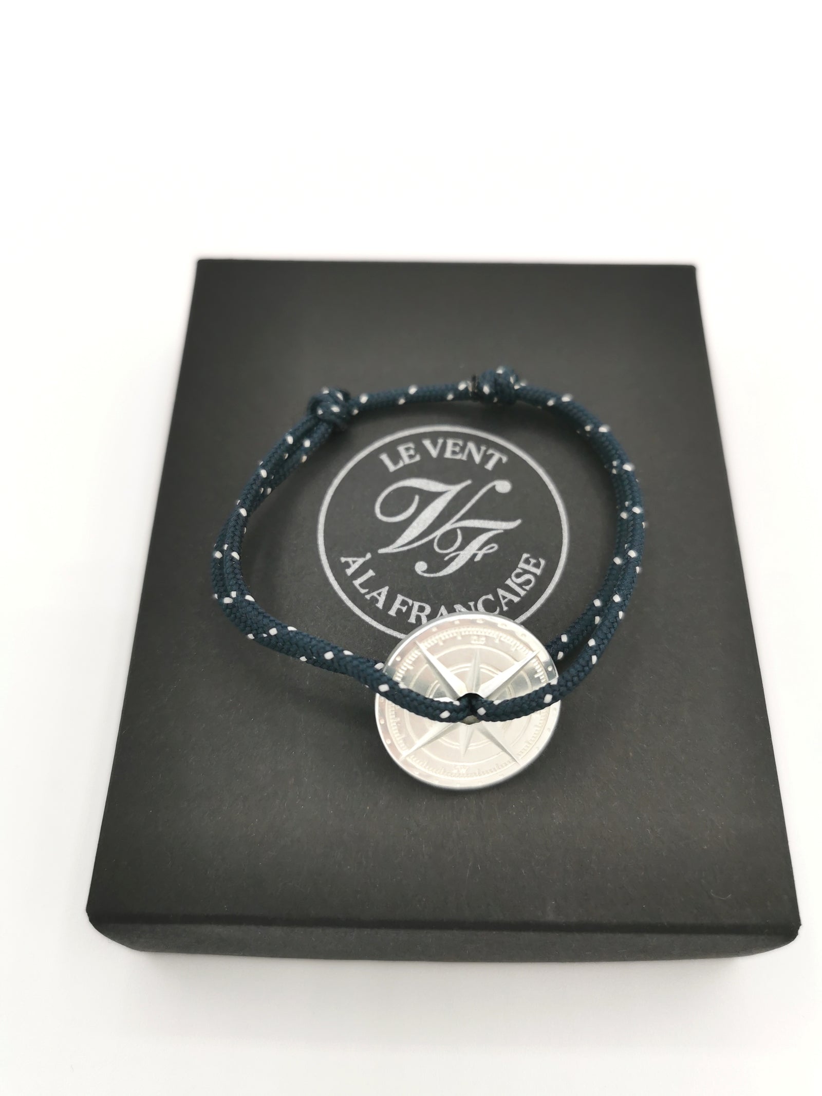 BRACELET LE VENT À LA FRANÇAISE "ARGENT 925°" BLUE SPECKLED